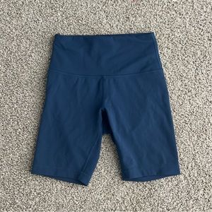 lululemon Dark Blue Biker Shorts
